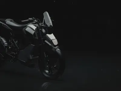 ZERO GRAVITY GLIDE Concept 3D Design of Futuristic Bike Free 3D model