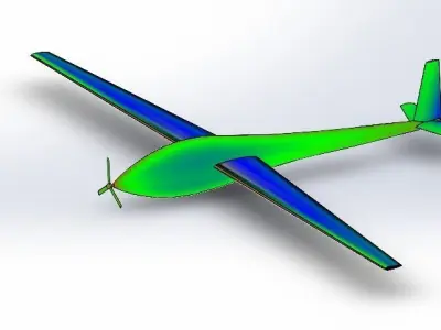 Glider design 3D print model