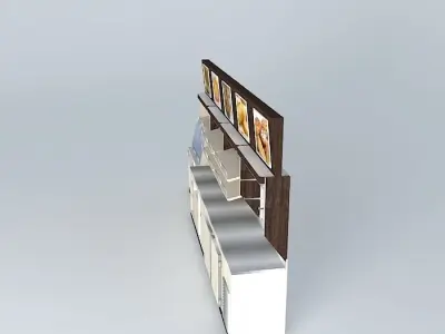 Kit113 Desk wall by Alex Marques Free 3D model