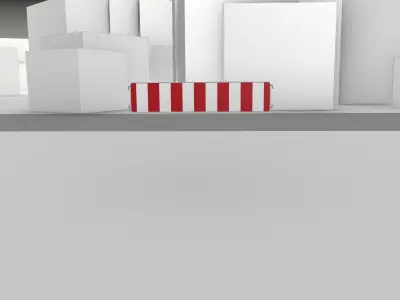 Construction Barrier Version 2 600-33 250x1200mm 3D model