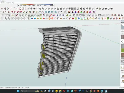 Commercial office building 3d model 3D model