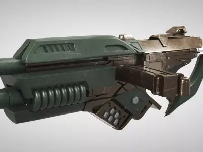 Sci-Fi Weapon 01 Low-poly 3D model