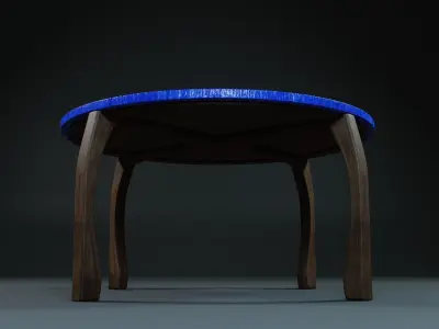dining table and chair Free 3D model