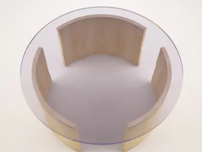Modern Round Table 3D model