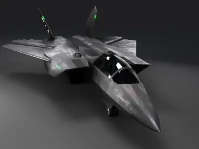 FAS-36 Vampire Next Generation Stealth Jet Low-poly 3D model