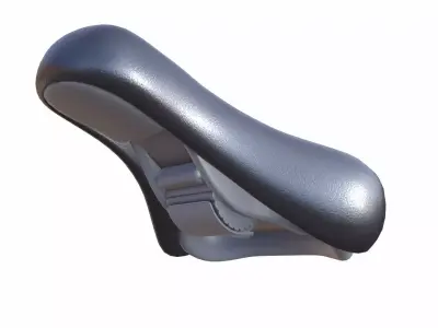 Bicycle Seat Low-poly 3D model 7