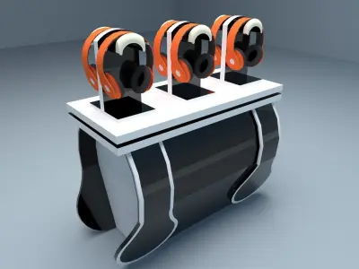 Display Table Headset 3D model
