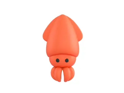 Character069 Squid 3D model