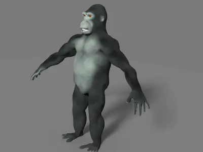 gorilla Low-poly 3D model