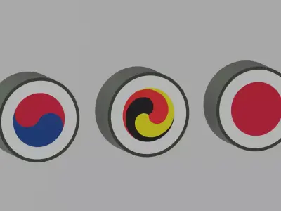 Cartoon Sushi and Gimbap 3D model