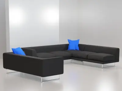 Elan Detailed Sofa -Free Model Free 3D model