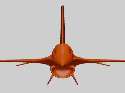 Modern Fighter Jet - General Dynamics F-16 Fighting Falcon 3D print model