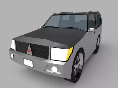 Low Poly SUV Low-poly 3D model