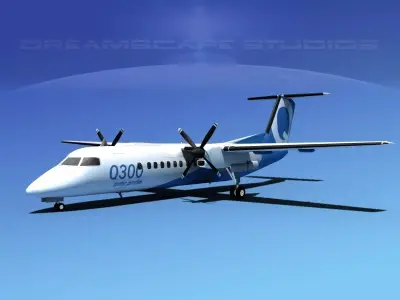 Dehavilland DHC-8 300 3D model