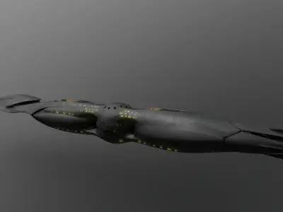 45-1SeaQuest-DSV futuristic spaceship 3D model