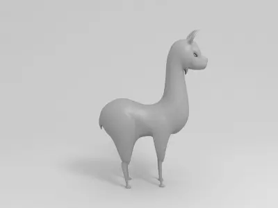 Llama Character Free 3D model