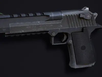 Desert Eagle Pistol - Low Poly Game Ready Low-poly 3D model