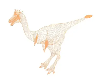 Mononykus dinosaur Low-poly 3D model