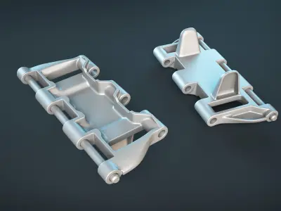 PT-76 Tank Tracks also ASU-85 and BTR-50 Low-poly 3D model