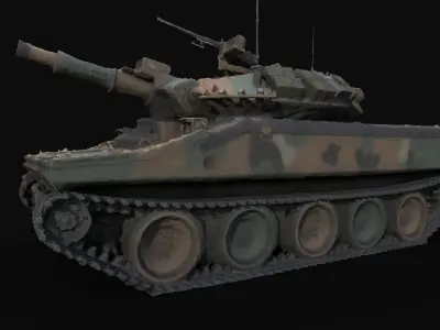 M551  Sheridan Light Tank 3D Raw Scan 3D model