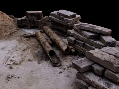 construction site 3D model