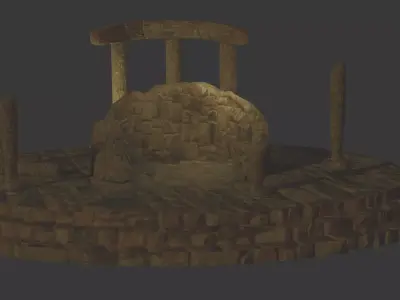 Antic Temple Ruins 3D model