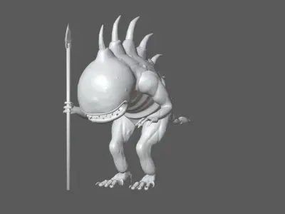 HoMM3 Infernal Troglodyte 3D model