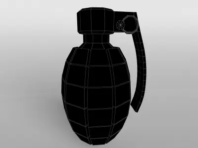 Grenade v1 004 Low-poly 3D model