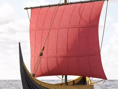 Viking Trader - Skuldelev 3 3D model