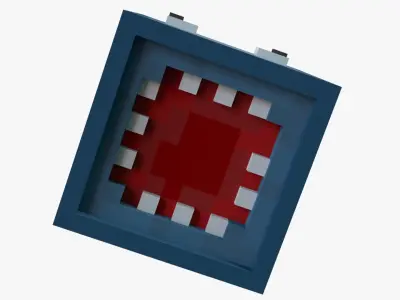 Minecraft Squid Low-poly 3D model