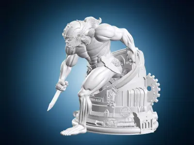 Lion O Thundercats Warrior Miniature 3D print model