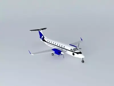 KerbishAirConnect Beechcraft 1900D Free 3D model