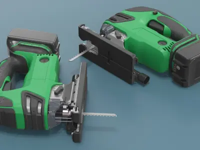 Cordless Jig Saw 3D model
