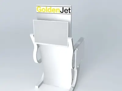 GoldenJet Brand Seat Free 3D model
