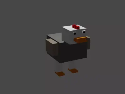 Low Poly Chicken Model Free Free low-poly 3D model