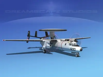 Grumman E-2C Hawkeye V01 3D model