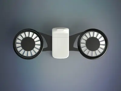 Drone with two propellers 3D model