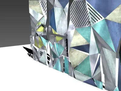 parts geometric wall Free 3D print model