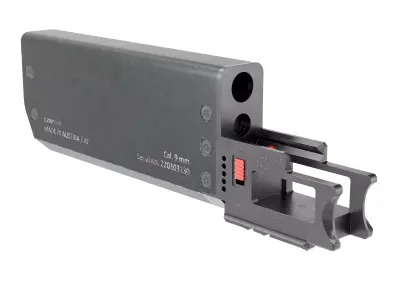 Fischer Development Suppressor for Glock 19 Gen5 Low-poly 3D model