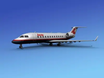 Canadair CRJ200 Lauda Air 3D model
