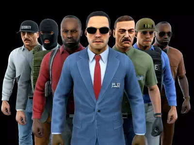 Special Agent Low-poly 3D model