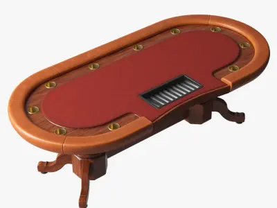 Poker Table 3D 3D model
