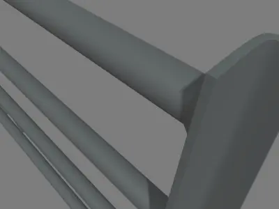 Bull Bar 04 Low-poly 3D model