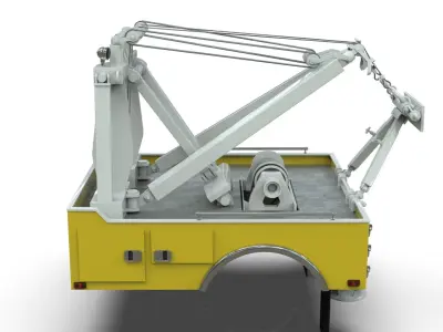 Holmes 750 Wrecker Tow Truck Equipment for Classic Trucks 3D model