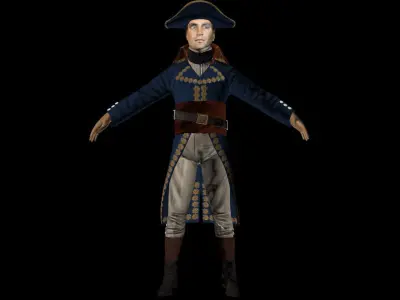 british soldier Low-poly 3D model