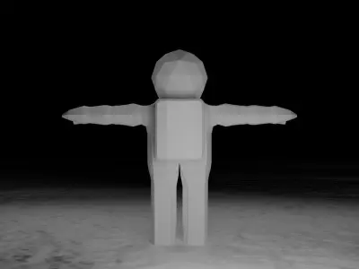 Little Astronaut - Lowpoly Stylized Character Low-poly 3D model