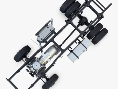 Truck Chassis 4x4 v 1 3D model
