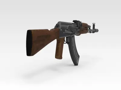 Assault Rifle Low-poly 3D model