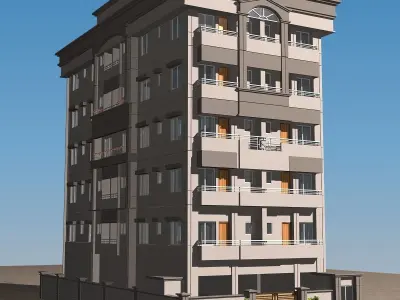 High Definition Building 01 3D model