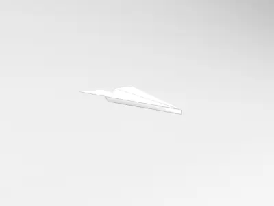 Paper Plane Pack 01 Low-poly 3D model